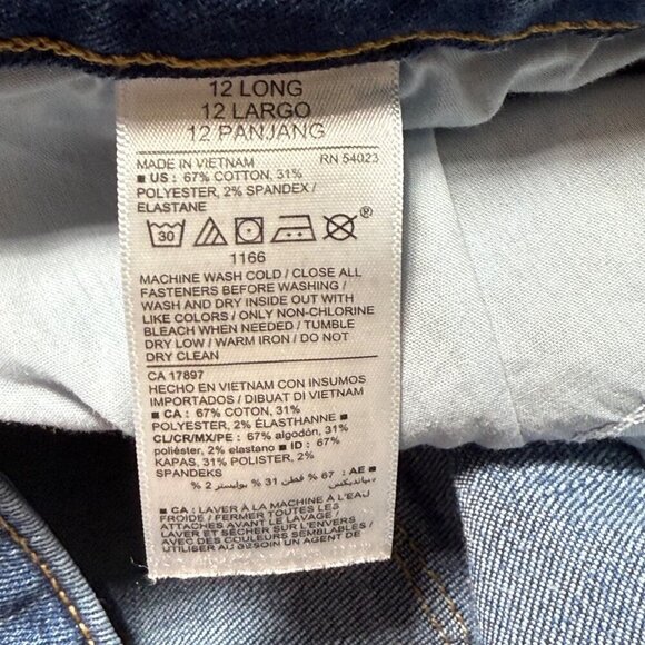 Old Navy Womens Mid Rise Pop Icon Skinny Distressed Jeans Size 12 Long - Picture 4 of 6